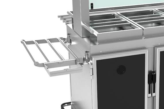 Food2Go Avfallsposeholder, poseholder på serveringsplattform - ScanBox - Casy.no