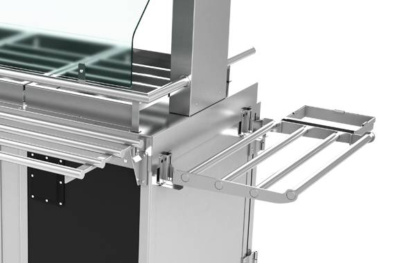 Food2Go Brettstativ, festet på serveringsplattform - ScanBox - Casy.no