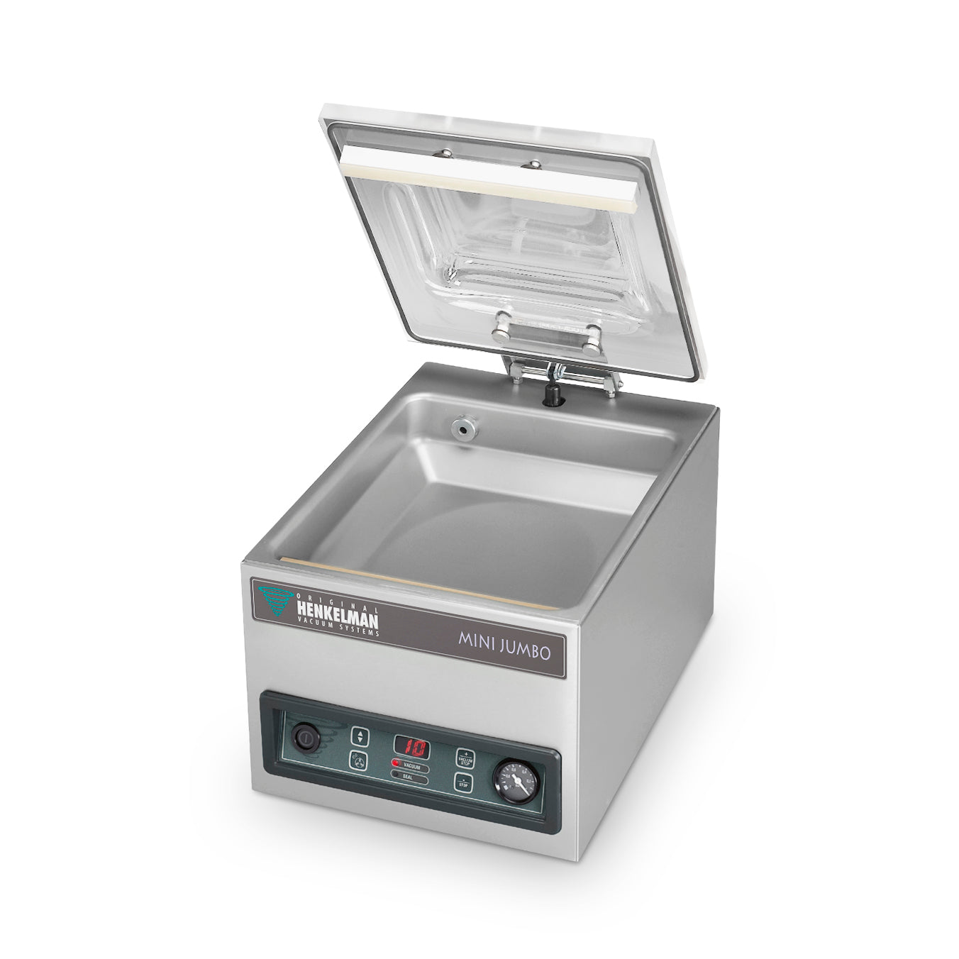 Mini Jumbo vakuummaskin, bordmodell, åpent lokk - Henkelman - Casy.no