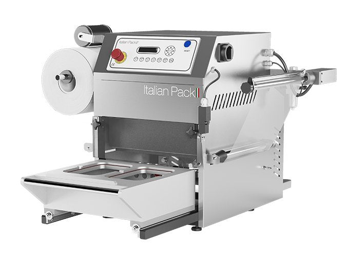 Oceania Mini skålpakkemaskin, bordmodell, automatisk folieoppsamler - Italianpack - Casy.no