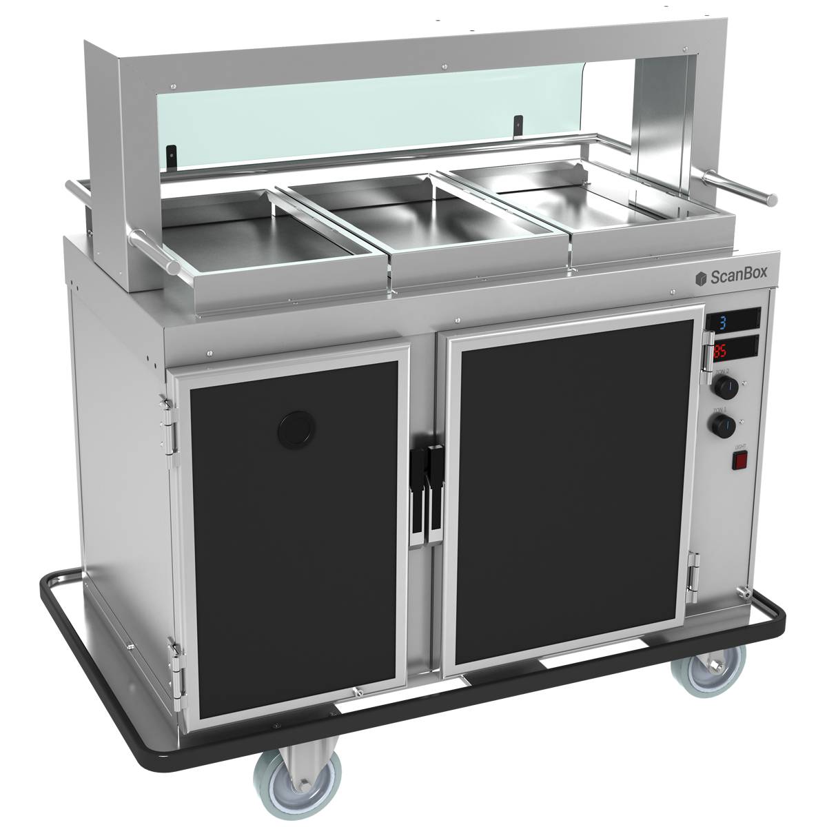 Food2Go transportvogn, Duo AC7+H7 - ScanBox - Casy.no