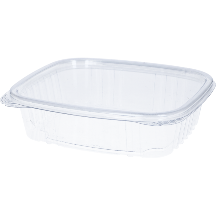 Delikatessebeger 750 ml R-PET med hengslet lokk